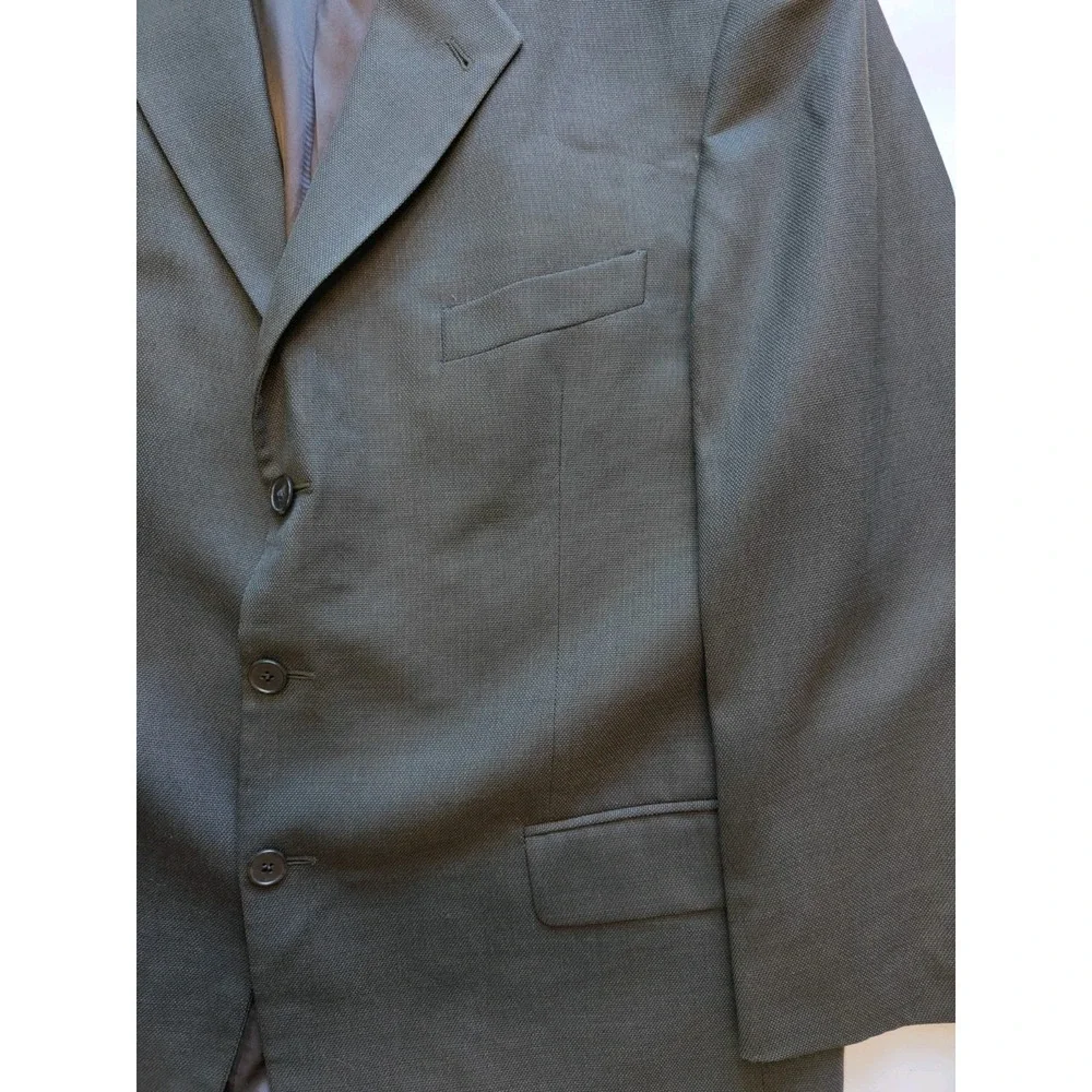 Joseph Abboud Mens Blazer Sports Coat 44R Dark Brown Made in USA 3 Button Q701